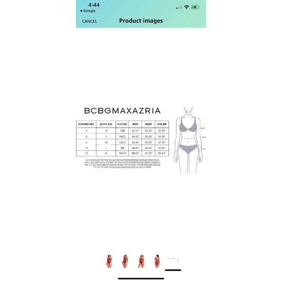 BCBGMAXAZRIA Women's Standard Double Strap Shoulder One Piece NWT (b40) - Picture 3 of 7